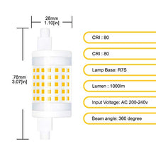Carica l&#39;immagine nel visualizzatore di Gallery, Bonlux R7s 78mm LED Dimmerabile 10W Bianco Dimmerabile, Calda - Ilgrandebazar