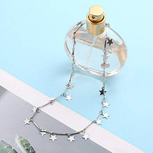 Carica l&#39;immagine nel visualizzatore di Gallery, Fenical Collana girocollo di colore argento con catena choker donne boho... - Ilgrandebazar