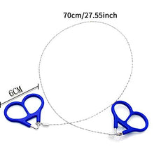 Carica l'immagine nel visualizzatore di Gallery, WENTS Sega Sopravvivenza Filo 2PCS Mini in Acciaio Inox Emergenza...