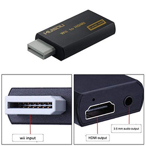Musou Adattatore Wii a HDMI 1080P Full HD Convertitore, NTSC / PAL TV...