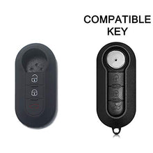 Carica l&#39;immagine nel visualizzatore di Gallery, [Portachiave] Guscio Cover Chiave in Silicone per Telecomando CHIAVE B, NERO
