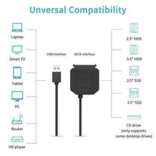 Carica l'immagine nel visualizzatore di Gallery, POSUGEAR Cavo da USB 3.0 a SATA I/II/III per SSD HDD 2,5/3,5 3.5