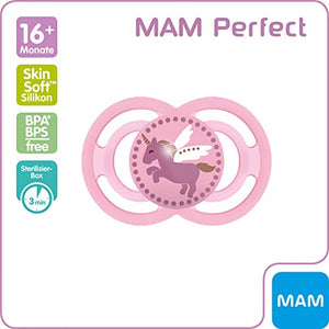 MAM 649022 Perfect, Ciuccio in Silicone Gr.3, Privo di BPA, 16+ Mesi,... - Ilgrandebazar