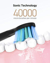 Carica l'immagine nel visualizzatore di Gallery, Spazzolino Elettrico Fairywill 507 Nero +Viaggio Case+8 Testine