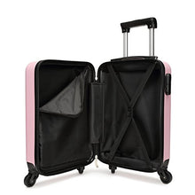 Carica l&#39;immagine nel visualizzatore di Gallery, Kono Trolley rigido in ABS Bagaglio a Mano Valigia Rigida e Leggera con Rosa