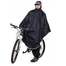 Carica l&#39;immagine nel visualizzatore di Gallery, sorliva Mantella Impermeabile, Poncho Impermeabile,Giacche Impermeabile nero - Ilgrandebazar