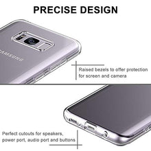 Carica l&#39;immagine nel visualizzatore di Gallery, DOSMUNG Custodia per Samsung Galaxy S8,Trasparente S8