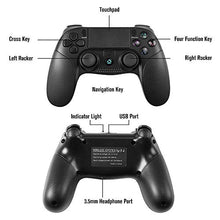 Carica l&#39;immagine nel visualizzatore di Gallery, Controller di gioco per PS4, PowerLead Wireless Gamepad Work Playstation...