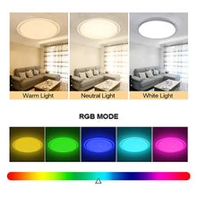 Carica l&#39;immagine nel visualizzatore di Gallery, OOWOLF Plafoniera LED Soggiorno Dimmerabile 25W, Soffitto... - Ilgrandebazar