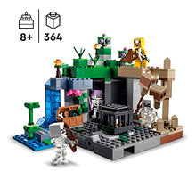 Carica l&#39;immagine nel visualizzatore di Gallery, LEGO 21189 Minecraft La prigione degli scheletri, giocattolo costruibile, figura dello scheletro con accessori, grotta, da 8 anni in su