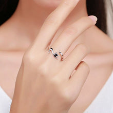 Carica l&#39;immagine nel visualizzatore di Gallery, Anello in argento sterling 925 di Qings, Regolabile Aperto Gatto Stile... - Ilgrandebazar