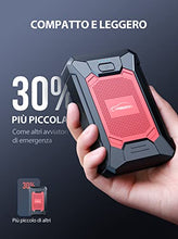 Carica l&#39;immagine nel visualizzatore di Gallery, YABER Avviatore Batteria Auto 1200A 12000mAh Portatile Booster Avviamento Auto per 6,0L Benzina e 5,0L Diesel Motori Avviatore Emergenza per Auto/Moto Impermeabile IP66