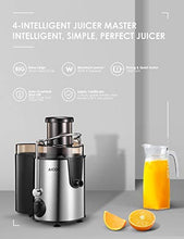 Carica l&#39;immagine nel visualizzatore di Gallery, Centrifuga Frutta e Verdura Aicok Estrattore di Succo a Freddo con 65MM... - Ilgrandebazar