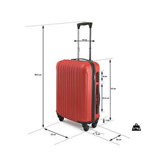 Carica l'immagine nel visualizzatore di Gallery, TROLLEY BAGAGLIO A MANO SAMMY 20" 43LT 55x35x20cm ADATTO PER VOLI LOW Rosso
