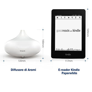 Simpeak 100 ML Diffusore di Aroma ad Ultrasuoni Umidificatore Luce Bianco