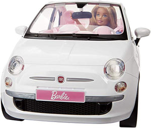 Barbie FVR07 Bambola con Fiat 500, Macchina Dettagli Realistici,... - Ilgrandebazar