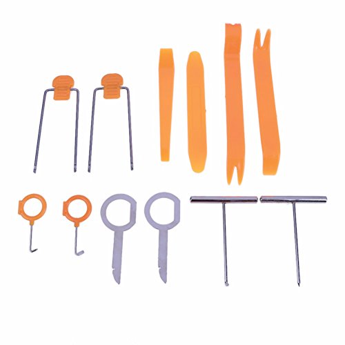 JZK Kit 12 Strumenti smontaggio Leve per smontare autoradio Pannelli... - Ilgrandebazar