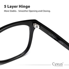 Carica l&#39;immagine nel visualizzatore di Gallery, Occhiali da lettura Cyxus per bloccare la luce blu, mal di testa +1.5, Nero - Ilgrandebazar