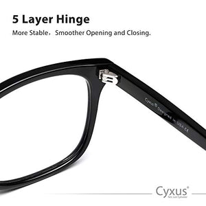 Occhiali da lettura Cyxus per bloccare la luce blu, mal di testa +1.5, Nero - Ilgrandebazar