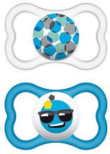 Carica l&#39;immagine nel visualizzatore di Gallery, MAM 217111 - Ciuccio &quot;Air&quot; in lattice per maschietti dai 16 mesi su,...