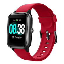 Carica l&#39;immagine nel visualizzatore di Gallery, Smartwatch, YONMIG Orologio Sportivo Fitness Tracker Donna Uomo, Rosso