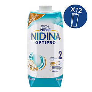 Nestlé Nidina OPTIPRO 2 HM;O da 6 Mesi Latte di Proseguimento Liquido; 12...