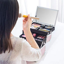 Carica l'immagine nel visualizzatore di Gallery, AMASAVA Beauty Case da Viaggio,Custodia per trucco portatile, valigia Rosa