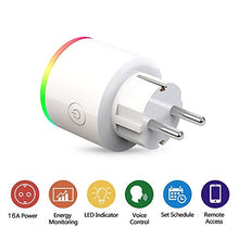 Carica l&#39;immagine nel visualizzatore di Gallery, Presa Intelligente EMC Italy | Spina WiFi con LED RGB e Monitor Consumo...