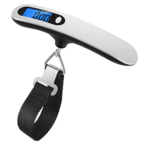Newdora Bilancia Digitale Pesa Valigia da Viaggio 50kg/110lb, pesa...