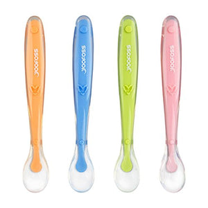 Cucchiaino Svezzamento Set 4 Silicone Neonato Cucchiai Manico... - Ilgrandebazar