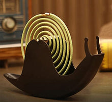 Carica l&#39;immagine nel visualizzatore di Gallery, Porta Zampirone Metallo lumache Bianco Porta Zampirone Bobina Per Zanzare,Per In Ferro Insetti Da Interno o Da Esterno,4.5 × 14.5 × 18cm (Nero*2)