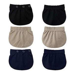 AYE Prolunga Pantaloni Regolabili per Le Donne in Gravidanza, 3 Pezzi (Nero,...