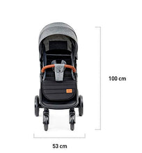 Carica l&#39;immagine nel visualizzatore di Gallery, Kinderkraft Passeggino Leggero GRANDE, Elegante, Ampia Cappottina, Grigio
