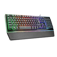 Carica l'immagine nel visualizzatore di Gallery, Trust GXT 860 Thura Tastiera Gaming Semi-meccanica LED, Piastra Superiore in...