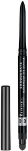 Rimmel Matita Occhi Automatica Exaggerate, Matita Waterproof a Lunga Tenuta, Nero Nero (Noir) 1 Unità (Confezione da 1)