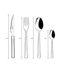 Carica l&#39;immagine nel visualizzatore di Gallery, Monix Set di 24 Posate in Acciaio Inox con Coltelli per Bistecca
