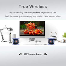 Carica l&#39;immagine nel visualizzatore di Gallery, Cassa Bluetooth Waterproof, Altoparlante Portatili TWS HD Nero