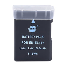 Carica l&#39;immagine nel visualizzatore di Gallery, EN-EL14 - Batteria di ricambio DSTE (2 pezzi) e kit ricarica rapida LCD...