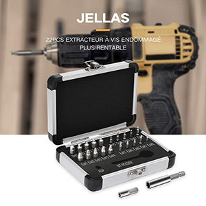 Estrattore di viti Jellas, 22PCS Set Estrattori con Punte e di... - Ilgrandebazar