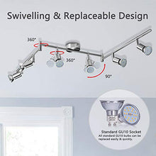 Carica l&#39;immagine nel visualizzatore di Gallery, Lampadario da Soffitto Luce Bianco 4500K, Bojim 6 Luci - Naturale