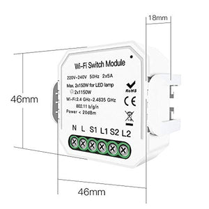 WiFi Smart Light Switch Modulo interruttore fai-da-te 2c