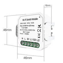 Carica l&#39;immagine nel visualizzatore di Gallery, WiFi Smart Light Switch Modulo interruttore fai-da-te Life/Tuya APP... - Ilgrandebazar