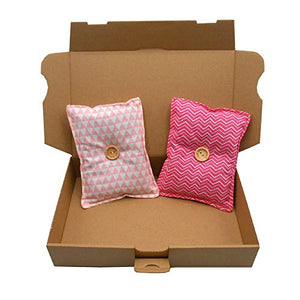 Mini cuscino"Dormi Bene - Rosa" (confezione con 2 unità) pieno di semi di... - Ilgrandebazar