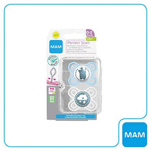 Carica l&#39;immagine nel visualizzatore di Gallery, MAM Perfect Start 70584711 - Ciuccio in silicone, 0-2 mesi, previene le... - Ilgrandebazar