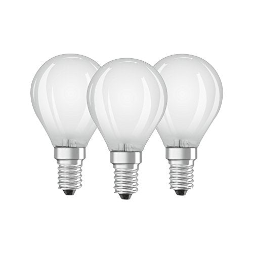 Osram BASE CLAS P Lampada LED E14, 4.5 W, Luce calda, 3 Lamp [Classe di... - Ilgrandebazar