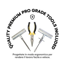 Carica l'immagine nel visualizzatore di Gallery, Boulder Tools Kit Riparazione Pneumatici con Custodia Molle - Kit Tappi per Foratura Pneumatici Tubeless Per Impieghi Gravosi