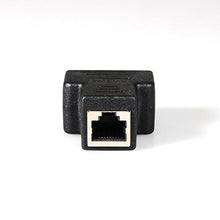 Carica l'immagine nel visualizzatore di Gallery, COVVY RJ45 Connettore Femmina Splitter Rete Adattatore 1Pcs, black - Ilgrandebazar