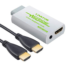 Carica l&#39;immagine nel visualizzatore di Gallery, LiNKFOR Wii Convertitore con Cavo HDMI 3ft/Convertitore a HDMI/Wii Bianco