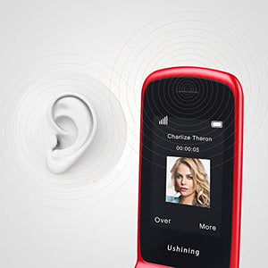Ushining Telefono Cellulare per anziani, con Rosso 2G - Ilgrandebazar