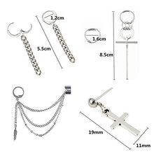 Carica l&#39;immagine nel visualizzatore di Gallery, PPX 6 Pezzi Orecchini Coreani a Catena Lunga, Kpop Bangtan Boy Album Jimin...